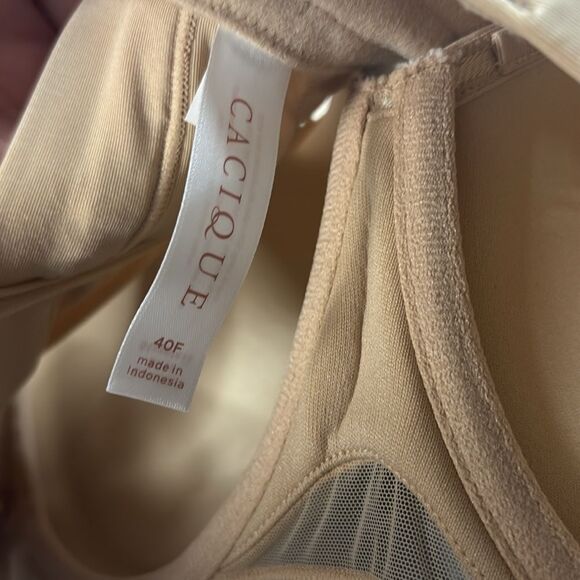 NWT New Cacique Tan Lightly Lined Multi Way Strapless Underwire Bra Size 40F - Picture 8 of 8